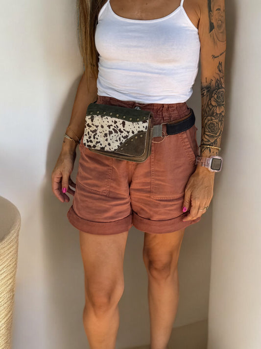 RIÑOLERA PIEL ANIMAL PRINT - CEBRA