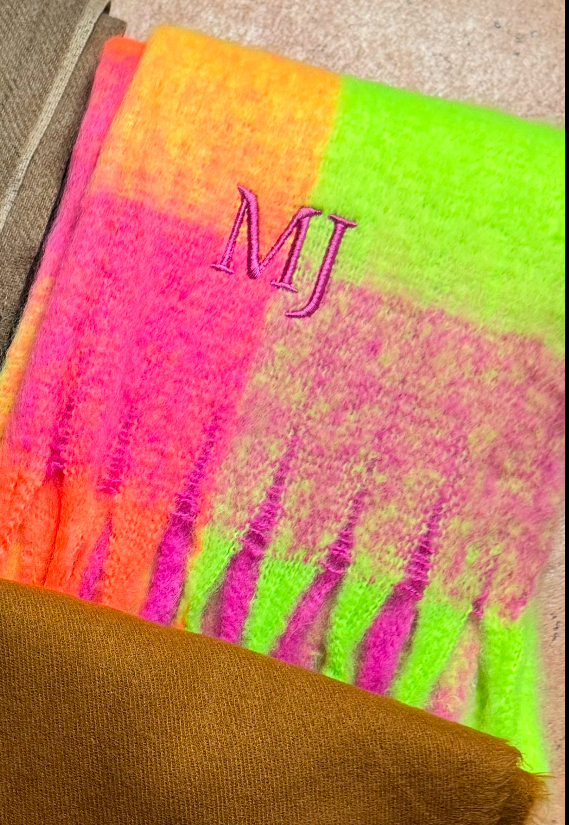 Pashmina Flúor XL personalizada