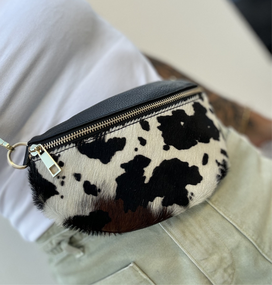 BOLSO RIÑONERA ANIMAL PRINT - VACA
