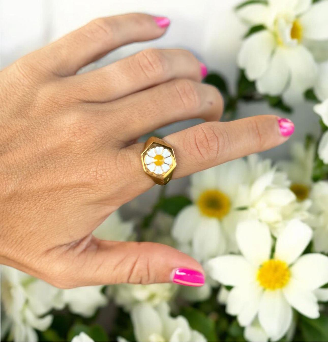 Anillo Sello Margarita