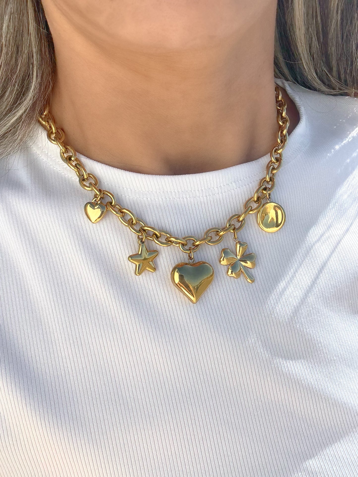 Collar Charms Heart