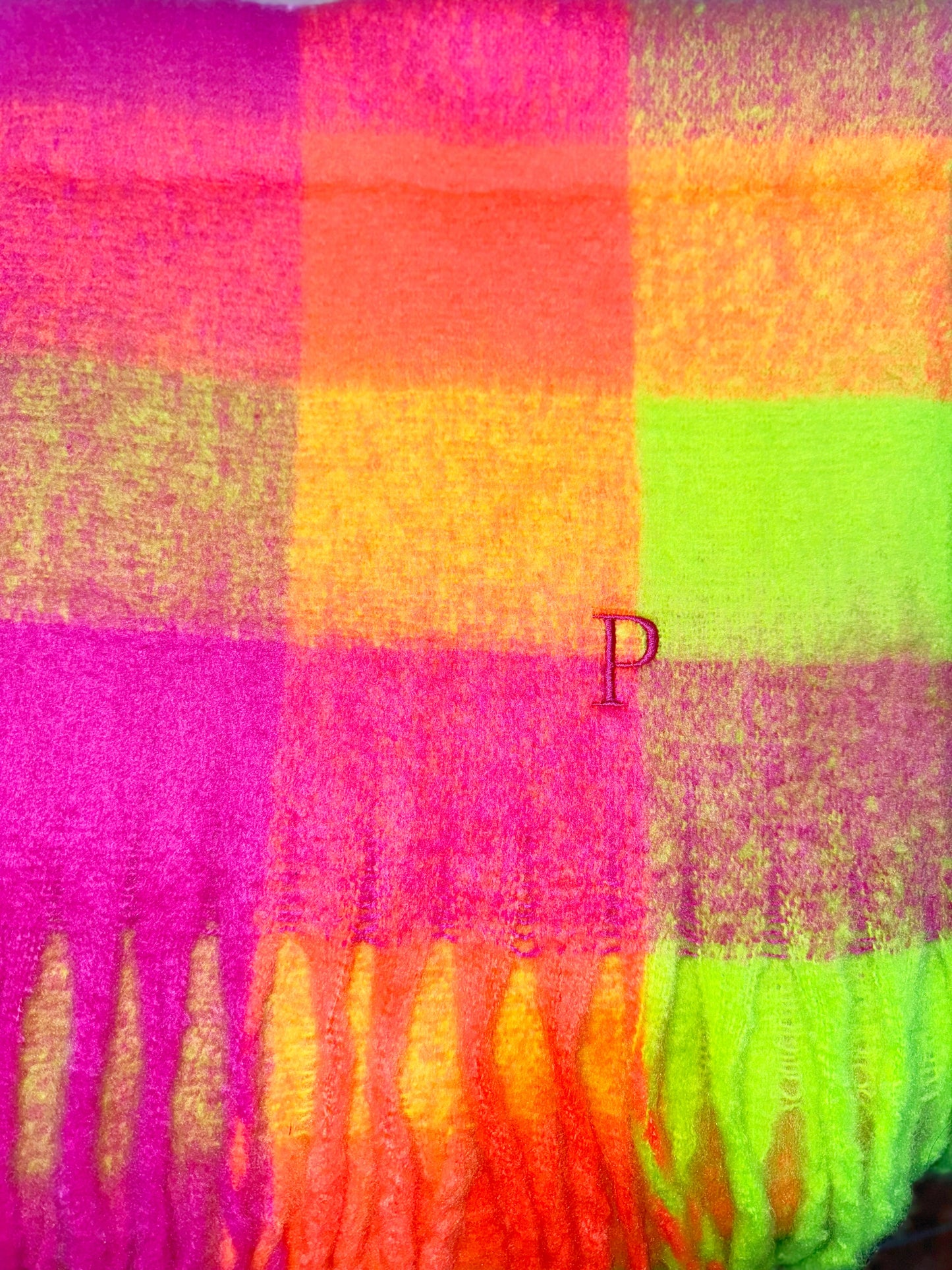 Pashmina Flúor XL personalizada