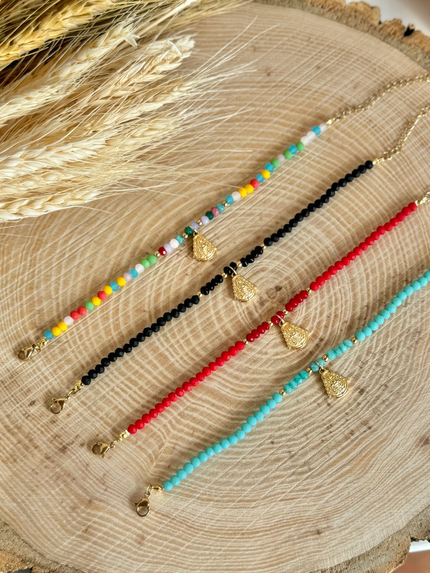Pulsera perlitas Virgen del Rocío