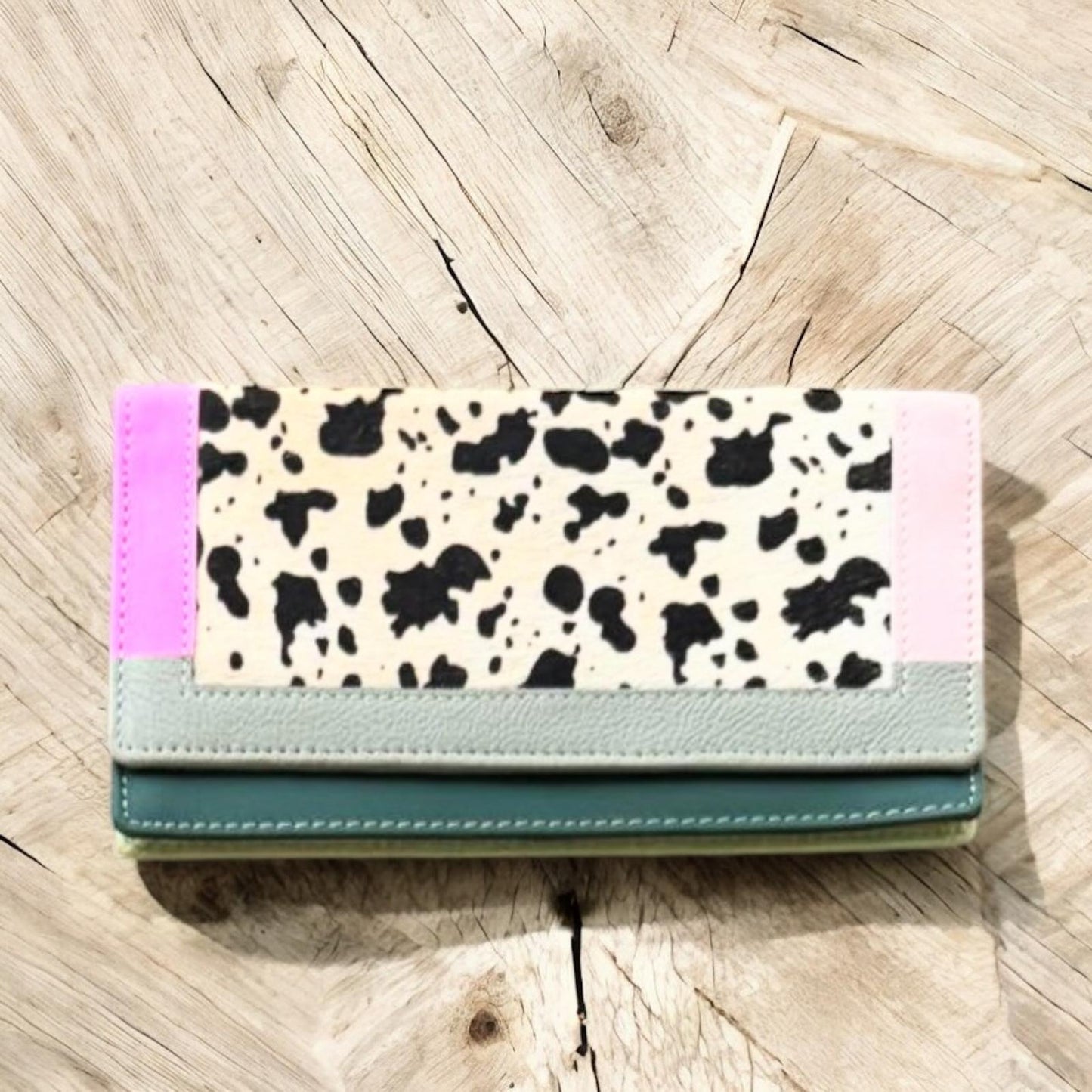 Cartera Piel y Pelo Animal Print Colores