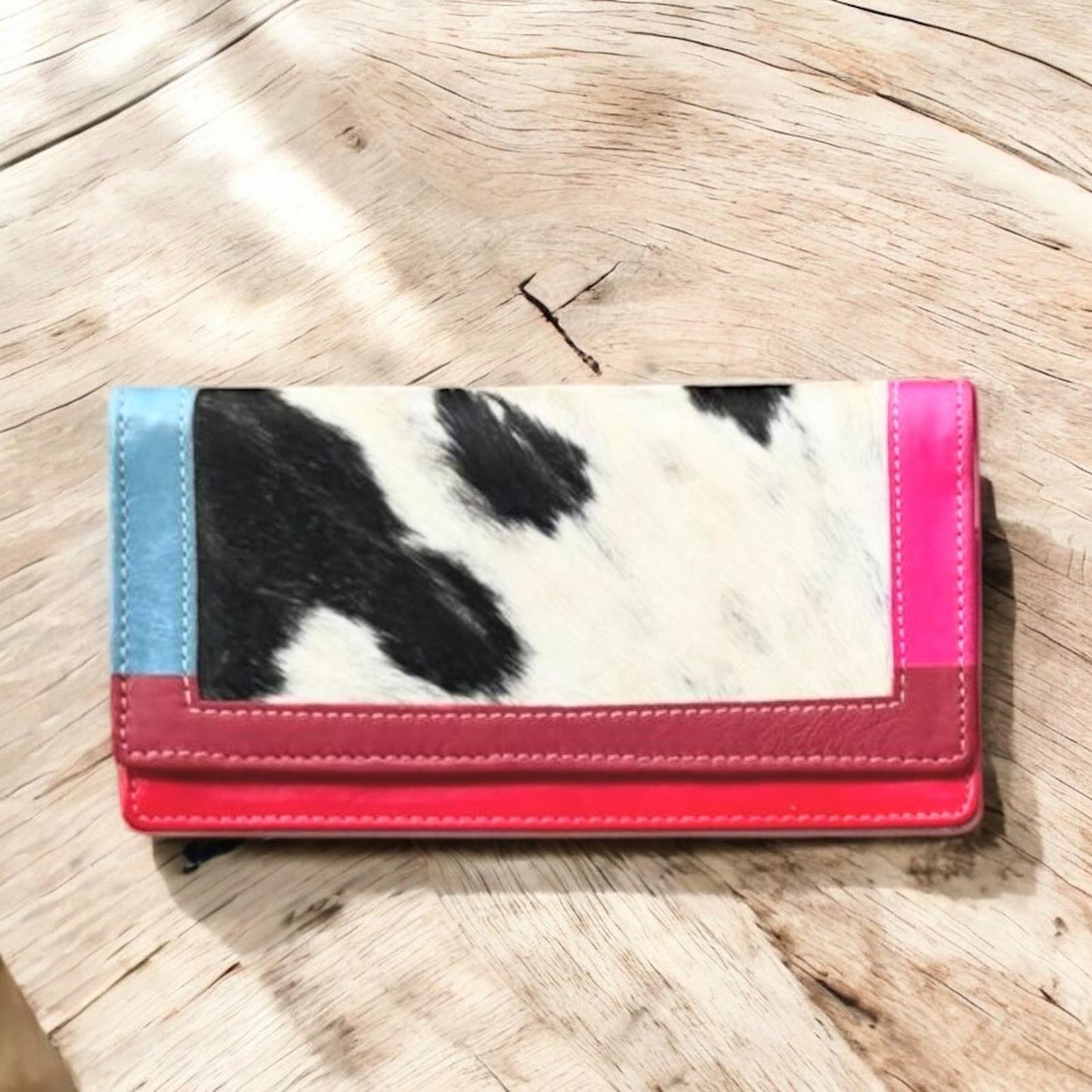 Cartera Piel y Pelo Animal Print Colores