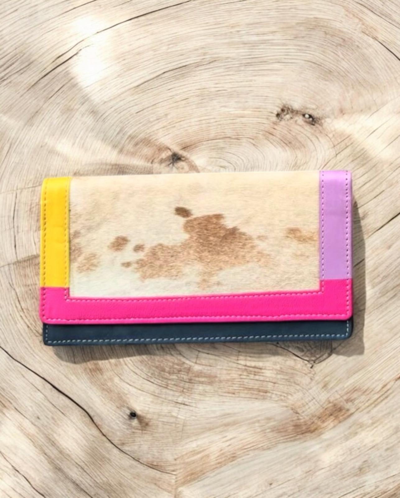 Cartera Piel y Pelo Animal Print Colores
