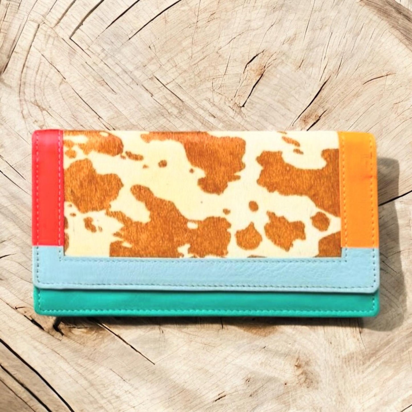 Cartera Piel y Pelo Animal Print Colores