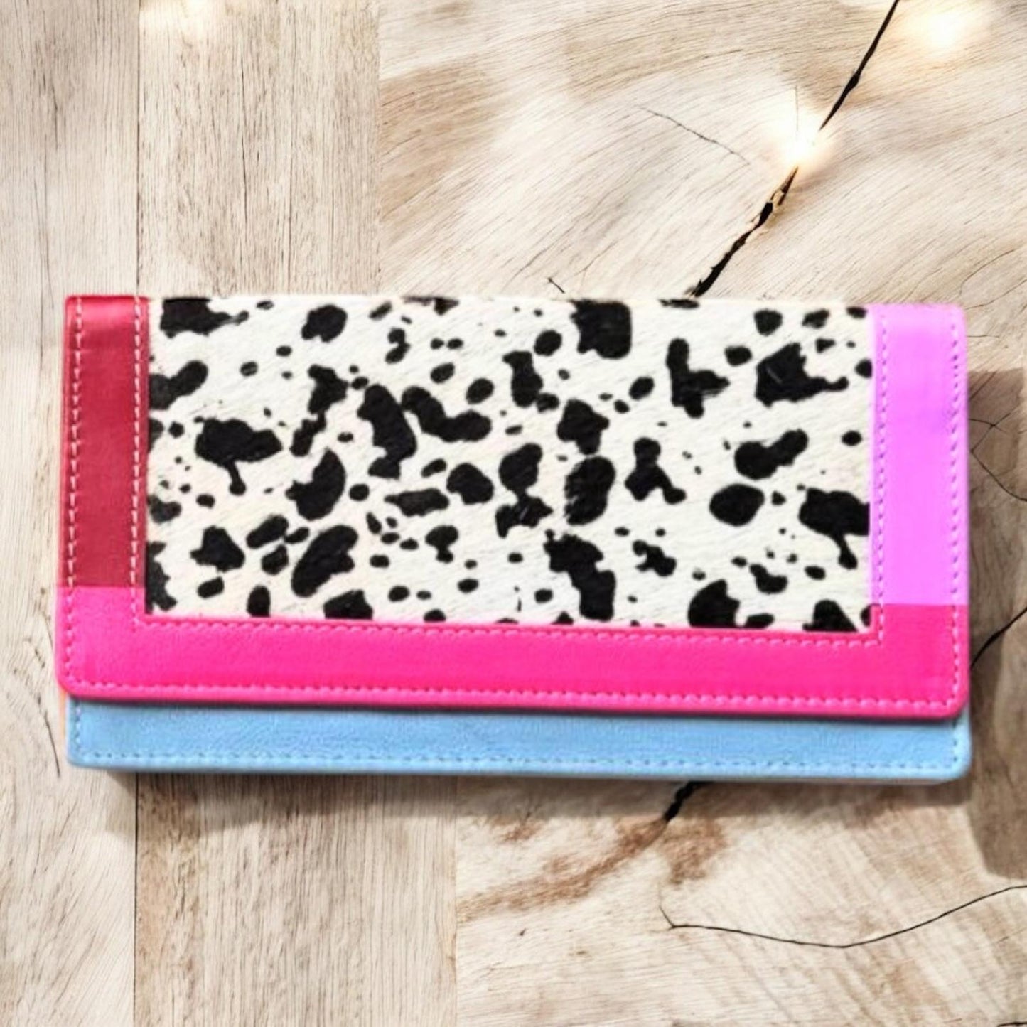 Cartera Piel y Pelo Animal Print Colores