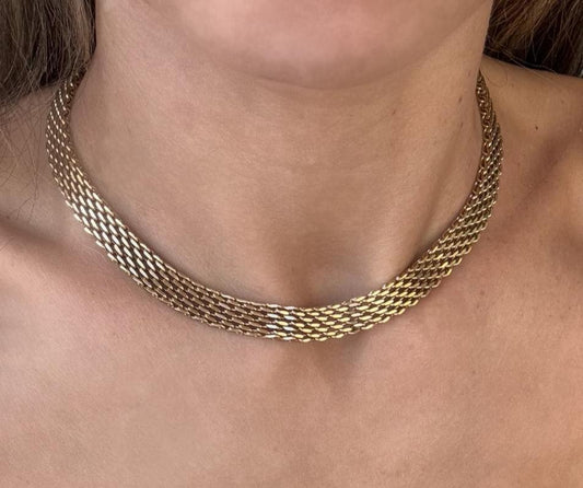 COLLAR CADENA PLANA - TALLA M