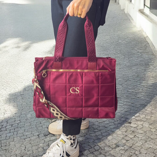 SHOPPER NYLON - BURDEOS