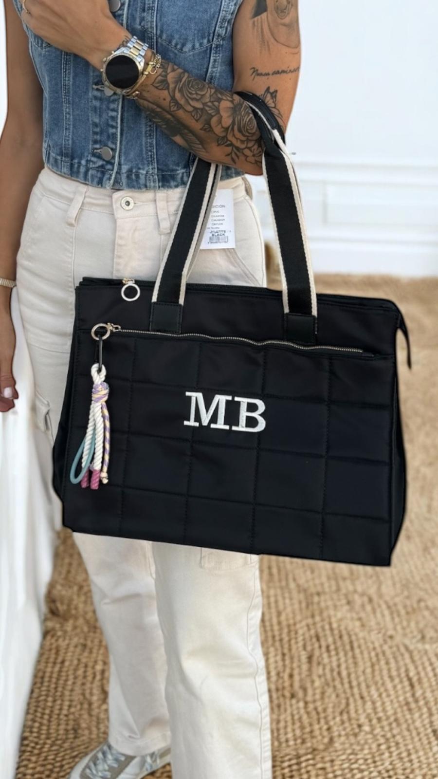 Shopper Nylon personalizado - Color negro