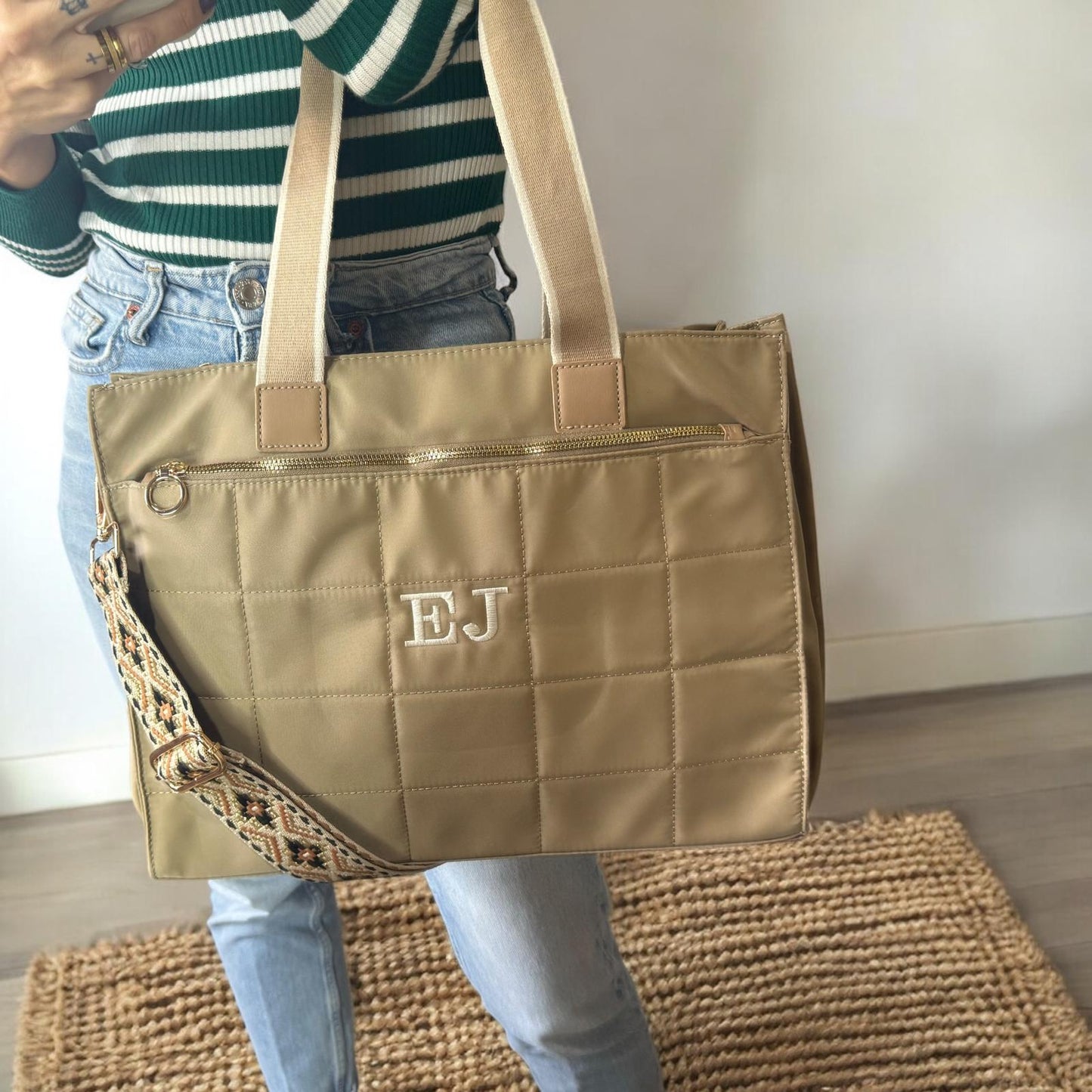 Shopper Nylon personalizado - Color Burdeos