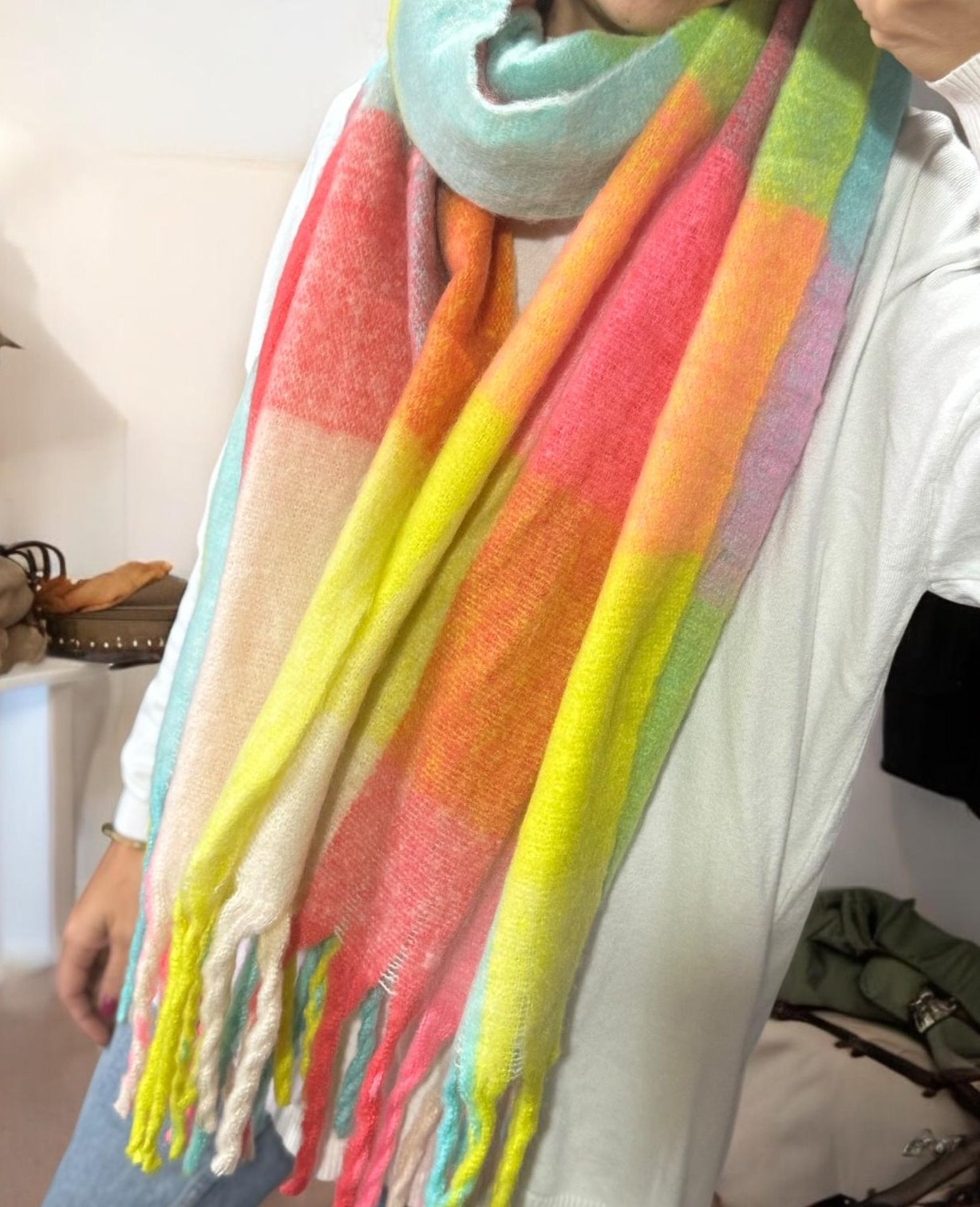 Pashmina Flúor XL personalizada