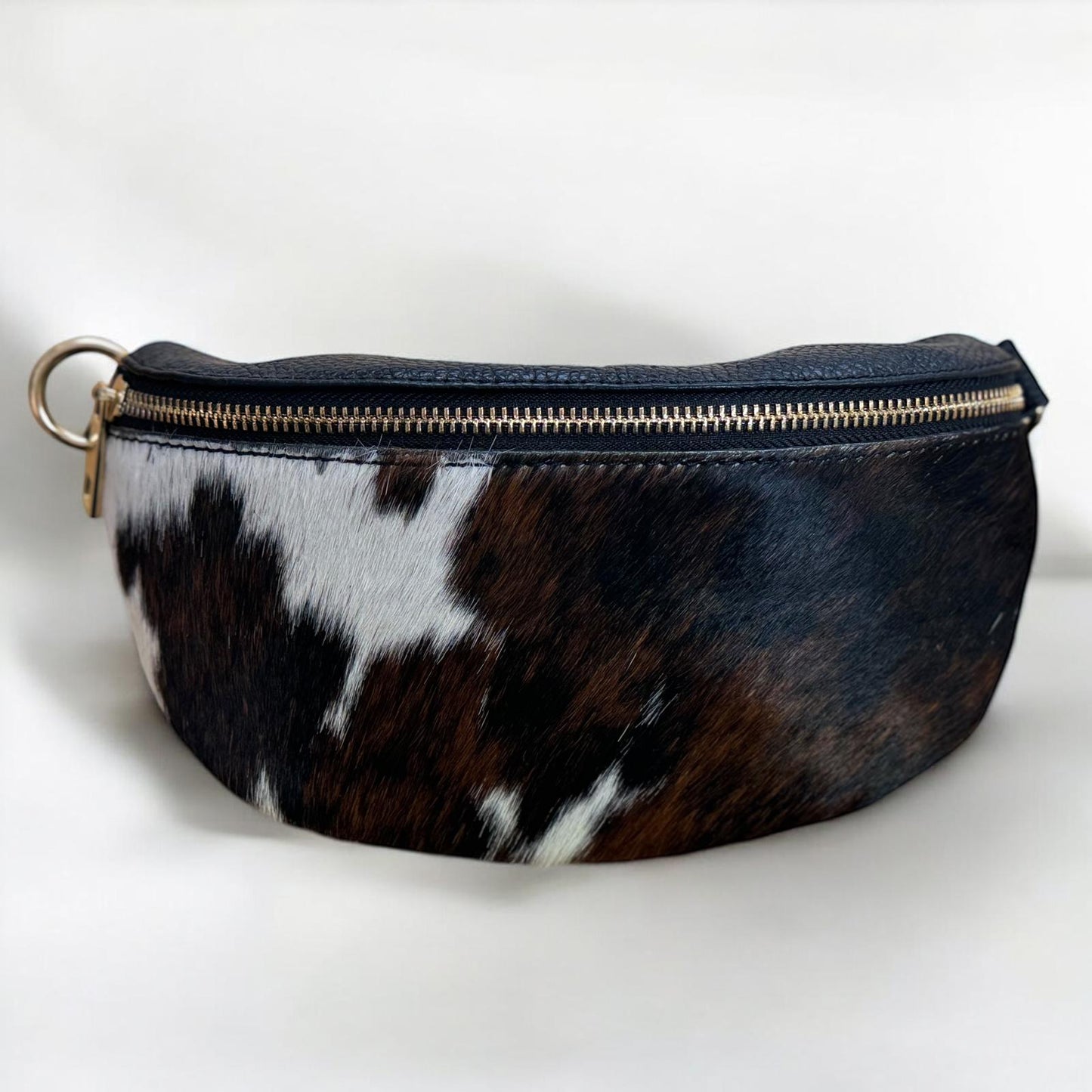 Bolso riñonera Animal Print piel y pelo estampado vaca