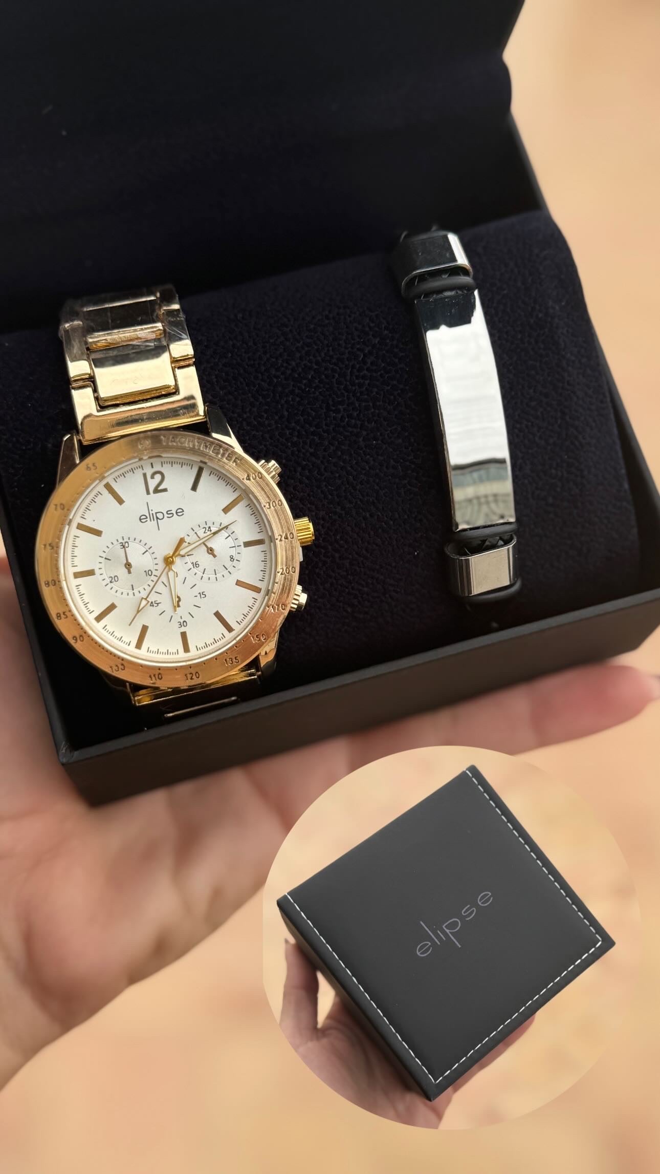 Estuche Reloj Hombre - Dorado